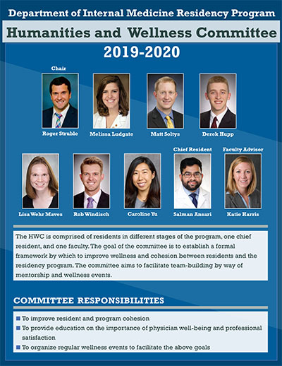 Resident Wellness Committee poster 2019-20