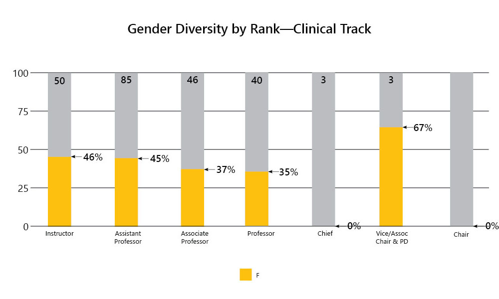 2-Gender Diversity by Rank-Clinical Track